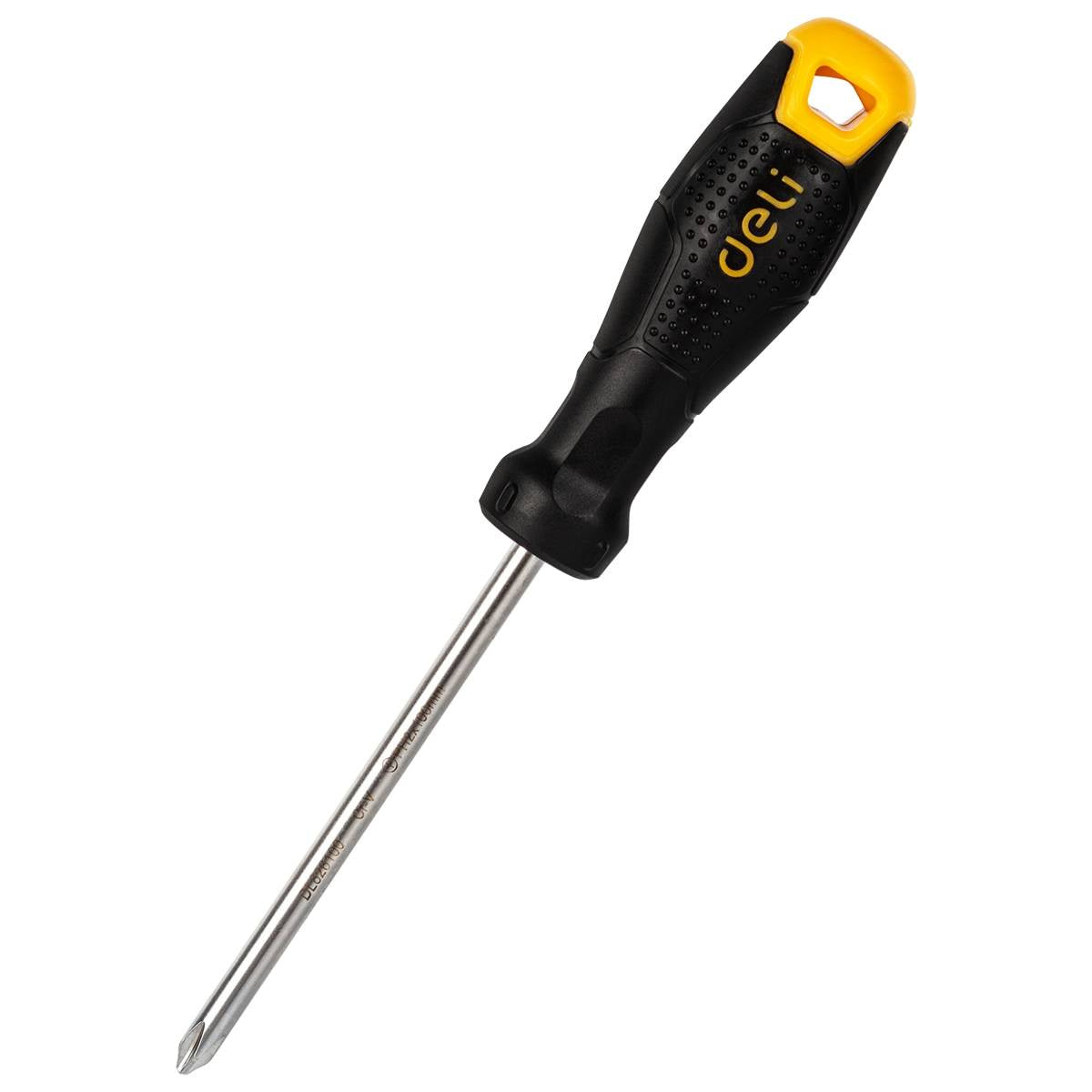 Cumpara acum Deli Tools Șurubelniță Phillips EDL626100, PH2x100mm (negru) de la Mesterul Minune