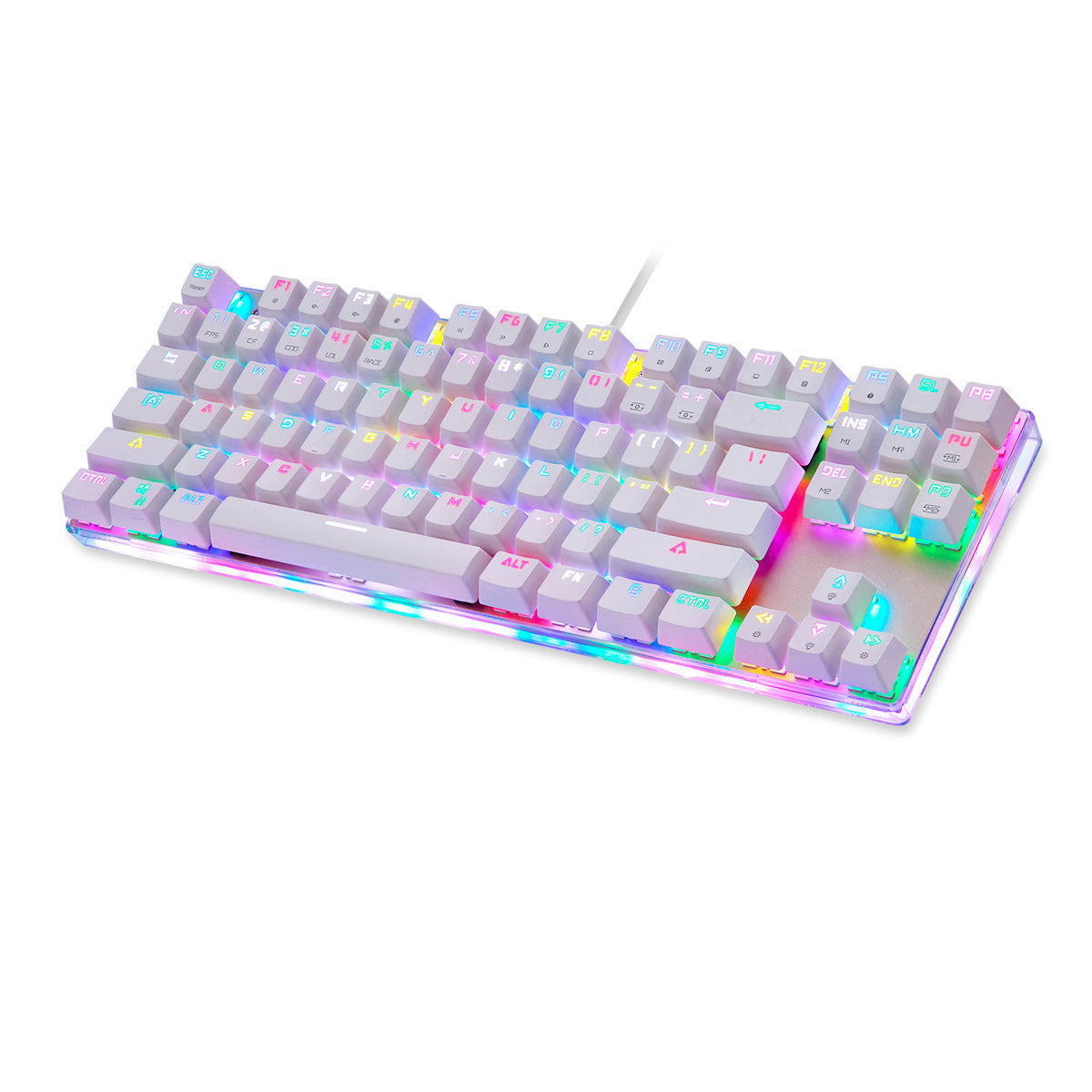 Cumpara acum Tastatura mecanică de gaming Motospeed K87S RGB (alb) de la Mesterul Minune