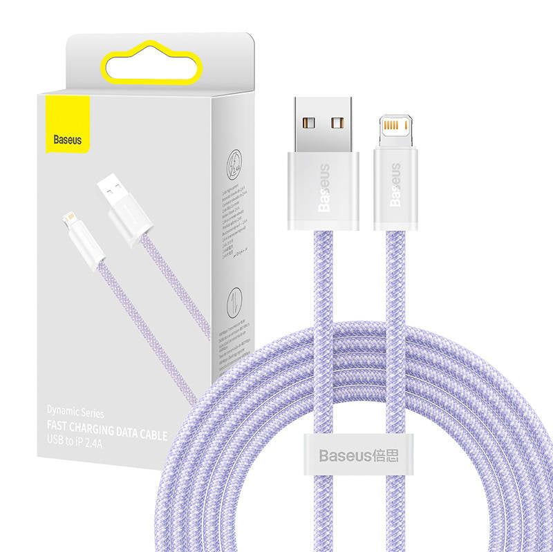 Cumpara acum Cablu Baseus Dynamic USB to Lightning, 2.4A, 2m (mov) de la Mesterul Minune