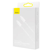 Cumpara acum Cablu USB-C la USB-C Baseus, 100W, 1m (alb) de la Mesterul Minune