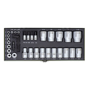 Trusa tubulare si biti, 36 de piese pentru dimensiuni în inch, 1/4