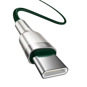 Cumpara acum Cablu USB-C la USB-C Baseus Cafule, 100 W, 2 m (verde) de la Mesterul Minune