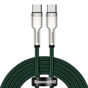 Cumpara acum Cablu USB-C la USB-C Baseus Cafule, 100 W, 2 m (verde) de la Mesterul Minune