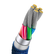 Cumpara acum Baseus Crystal Shine USB la USB-C cablu, 100W, 2m (albastru) de la Mesterul Minune