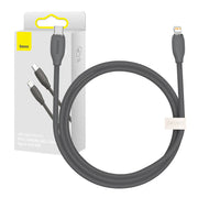 Cumpara acum Cablu USB-C do Lightning Baseus Jelly, 20W, 1,2m (czarny) de la Mesterul Minune