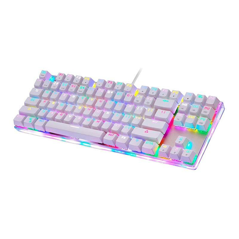 Cumpara acum Tastatura mecanică de gaming Motospeed K87S RGB (alb) de la Mesterul Minune