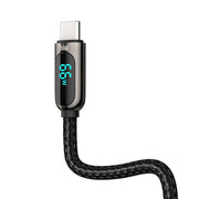 Cumpara acum Cablu de afișare USB la USB-C Baseus, 66W, 2m (negru) de la Mesterul Minune