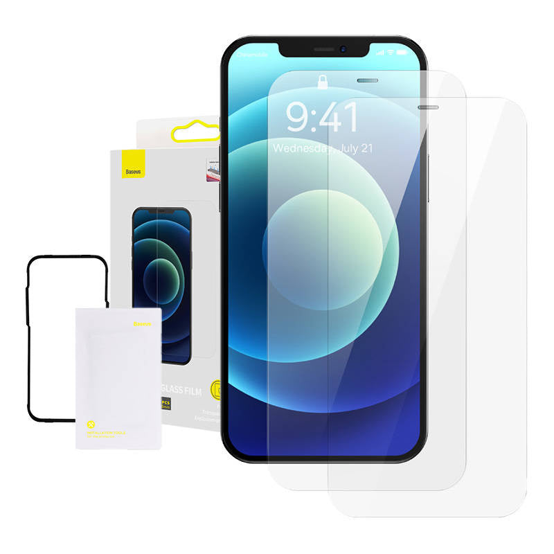 Cumpara acum Folie sticlă Baseus de 0,3 mm cu filtru privacy pentru iPhone 12 PRO Max 6.7 inch (2buc) de la Mesterul Minune