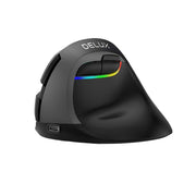Cumpara acum Mouse vertical fără fir Delux M618Mini BT+2.4G RGB 4000DPI (negru) de la Mesterul Minune