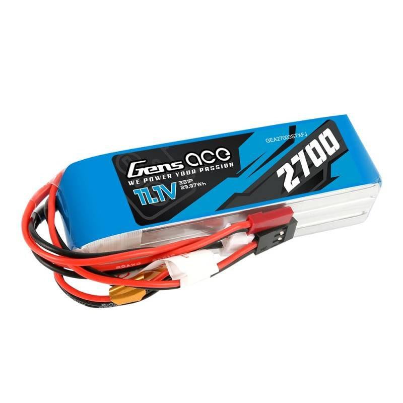 Cumpara acum Akumulator Gens Ace 2700mAh 11,1V TX 3S1P Futaba/JST-XHR/JST-SYP de la Mesterul Minune