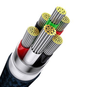 Cumpara acum Cablu USB 3-în-1 Baseus Flash Series (albastru) de la Mesterul Minune