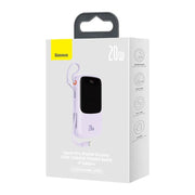 Cumpara acum Powerbank Baseus Qpow Pro cu cablu Lightning, USB-C, USB, 10000mAh, 20W (violet) de la Mesterul Minune