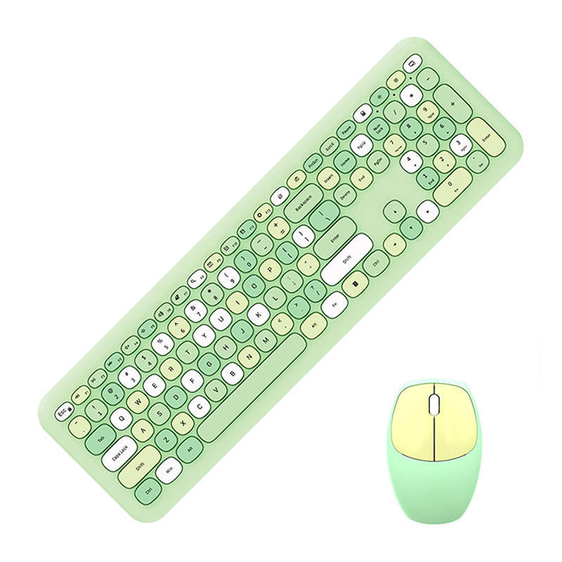 Cumpara acum Set tastatură + mouse fără fir MOFII 666 2.4G (verde) de la Mesterul Minune