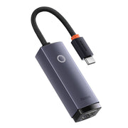 Cumpara acum Adaptor de rețea Baseus Lite Series Ethernet USB-C la RJ45 (gri) de la Mesterul Minune