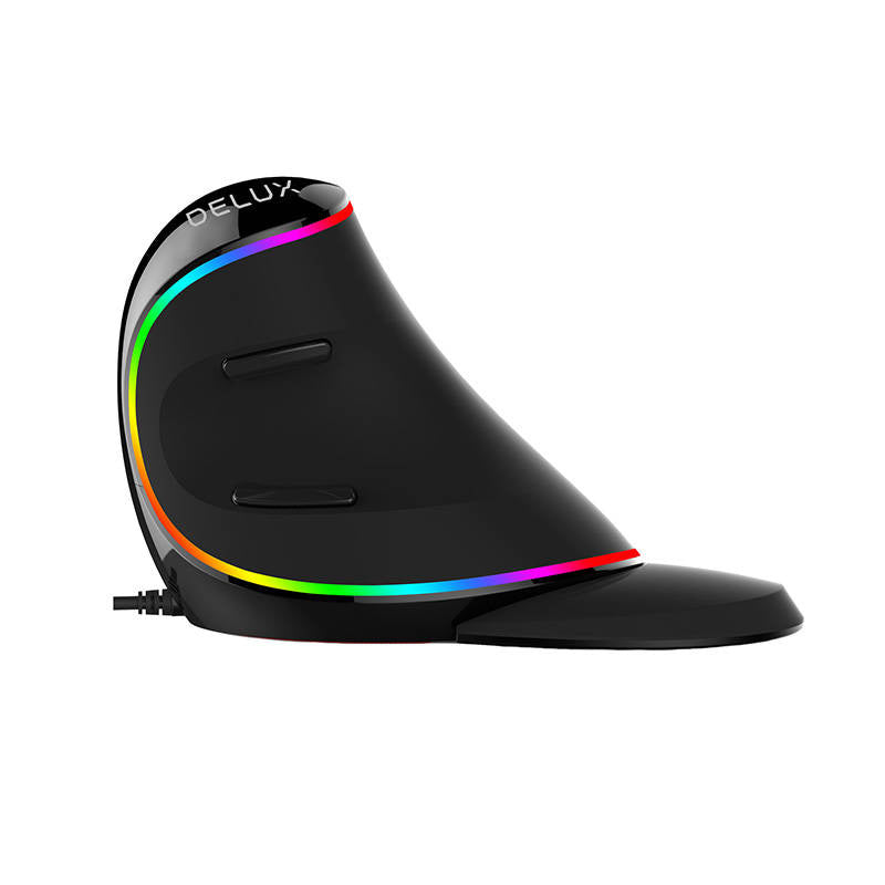 Cumpara acum Delux M618Plus 4000DPI RGB Mouse vertical de la Mesterul Minune