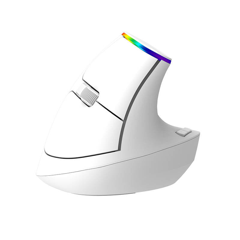 Cumpara acum Mouse vertical fără fir Delux M618C 2.4G 1600DPI RGB (alb) de la Mesterul Minune