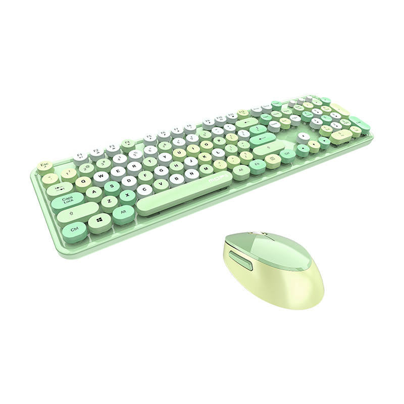 Cumpara acum Set tastatură + mouse fără fir MOFII Sweet 2.4G (verde) de la Mesterul Minune