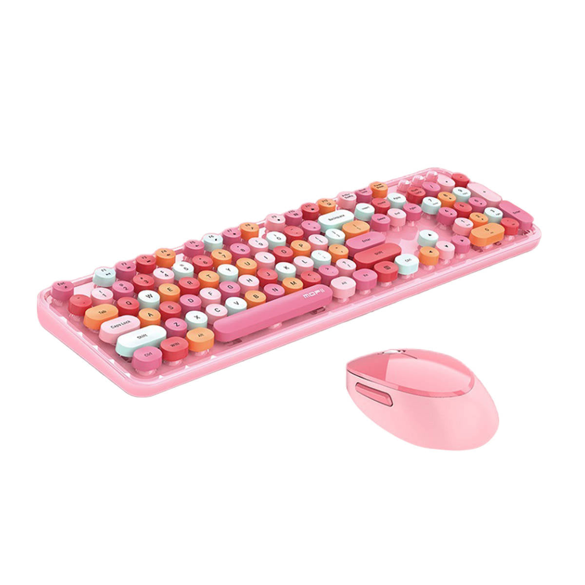 Cumpara acum MOFII Sweet 2.4G Set tastatură + mouse fără fir (roz) de la Mesterul Minune