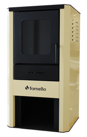 Termosemineu pe lemne, brichete si carbune Fornello Monza Ivory 27 kW