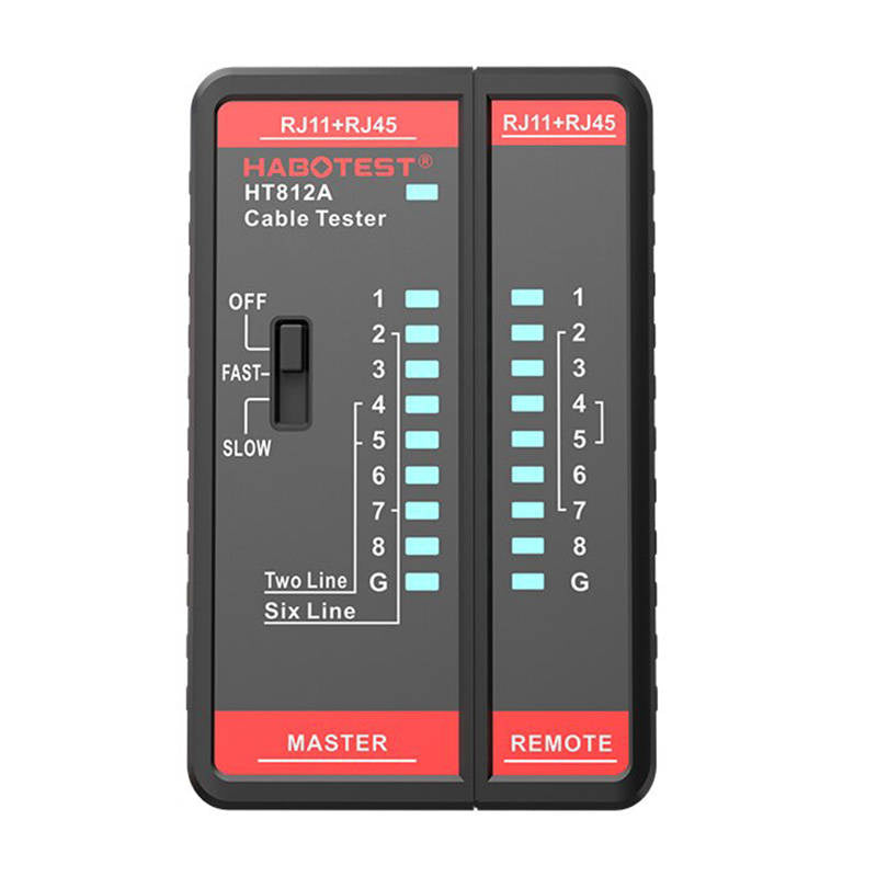 Cumpara acum Tester pentru cabluri de rețea Habotest HT812A RJ45/RJ14/RJ12/RJ9 de la Mesterul Minune