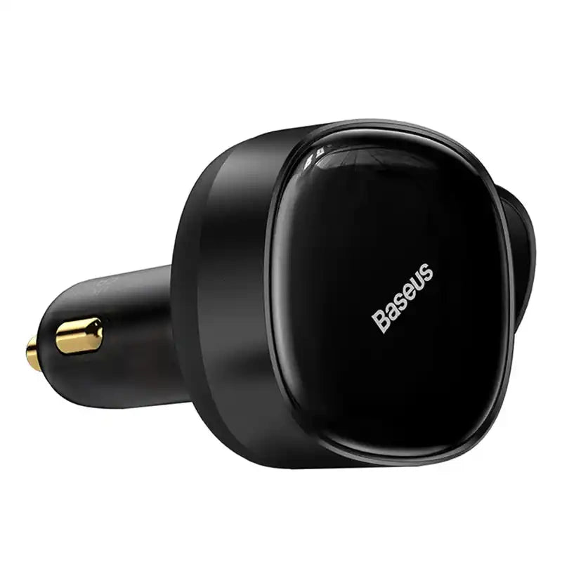 Cumpara acum Încărcător de mașină Baseus Enjoyment cu cabluri USB-C + Lightning 3A, 30 W (negru) de la Mesterul Minune