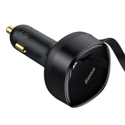 Cumpara acum Încărcător de mașină Baseus Enjoyment cu cabluri USB-C + Lightning 3A, 30 W (negru) de la Mesterul Minune