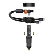 Cumpara acum Încărcător de mașină Baseus Enjoyment cu cabluri USB-C + Lightning 3A, 30 W (negru) de la Mesterul Minune