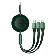 Cumpara acum Cablu USB-C 3 în 1 Baseus Bright Mirror 4 pentru micro USB / USB-C / Lightning 100W / 3,5A 1,1m (verde) de la Mesterul Minune
