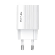 Cumpara acum Vipfan E01 încărcător de rețea, 1x USB, 2.4A + cablu Lightning (alb) de la Mesterul Minune