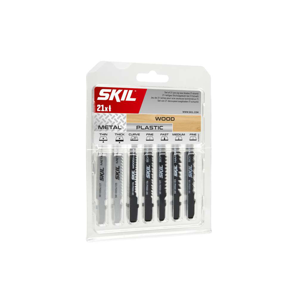 Cumpara acum set 21 de panze pentru fierastrau vertical, coada in T, Skil Red de la Mesterul Minune