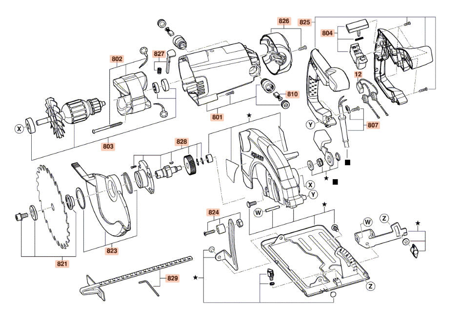 SKIL 2610Z08350-Piesa de schimb, flansa de prindere