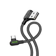 Cumpara acum Cablu unghiular USB la USB-C Mcdodo CA-5280 LED, 0.5m (negru) de la Mesterul Minune