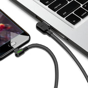 Cumpara acum Cablu unghiular USB la USB-C Mcdodo CA-5280 LED, 1,2 m (negru) de la Mesterul Minune