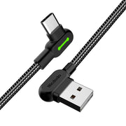 Cumpara acum Cablu unghiular USB la USB-C Mcdodo CA-5280 LED, 1,2 m (negru) de la Mesterul Minune