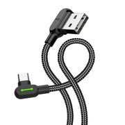 Cumpara acum Cablu unghiular USB la USB-C Mcdodo CA-5280 LED, 3m (negru) de la Mesterul Minune