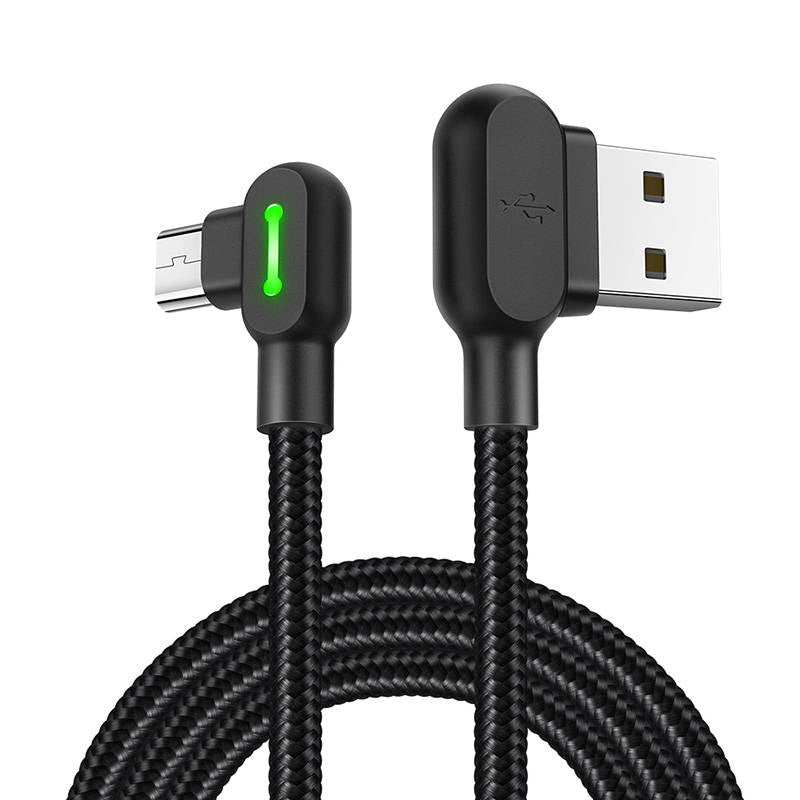 Cumpara acum Cablu unghiular USB la Micro USB Mcdodo CA-5280 LED, 1,2 m (negru) de la Mesterul Minune