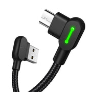 Cumpara acum Cablu unghiular USB la Micro USB Mcdodo CA-5280 LED, 1,2 m (negru) de la Mesterul Minune