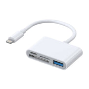 Cumpara acum Adaptor Lightning Joyroom S-H142 la USB OTG cu cititor de carduri SD, microSD (alb) de la Mesterul Minune