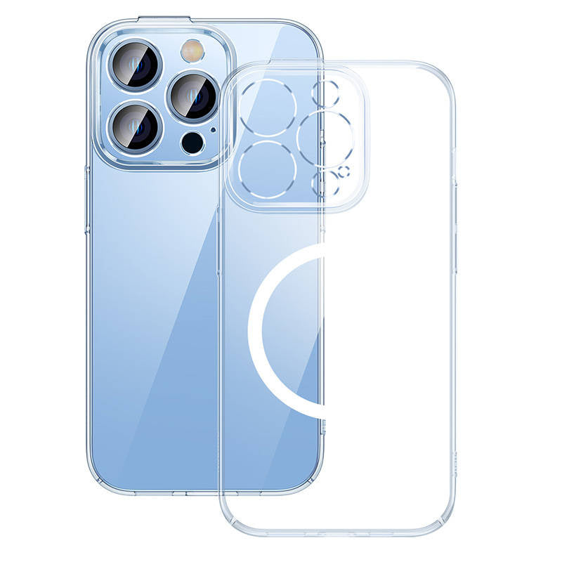 Cumpara acum Baseus Crystal set de protecție transparent caz magnetic și sticlă călită pentru iPhone 14 Pro Max de la Mesterul Minune