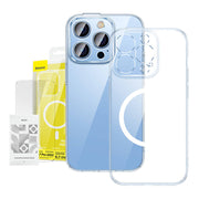 Cumpara acum Baseus Crystal set de protecție transparent caz magnetic și sticlă călită pentru iPhone 14 Pro Max de la Mesterul Minune