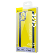 Cumpara acum Set husă transparentă Baseus Glitter + sticlă securizată pentru iPhone 14 Plus (albastru) de la Mesterul Minune