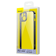 Cumpara acum Set husă transparentă Baseus Glitter + sticlă securizată pentru iPhone 14 Plus (negru) de la Mesterul Minune