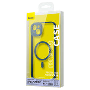 Cumpara acum Set de protecție Baseus Frame carcasă magnetică transparentă și sticlă călită pentru iPhone 14 Plus (albastru) de la Mesterul Minune