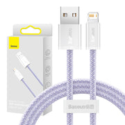 Cumpara acum Cablu USB cu Lightning Baseus Dynamic 2, 2.4A, 1m (fioletowy) de la Mesterul Minune