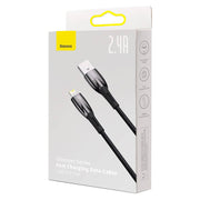 Cumpara acum Cablu USB pentru Lightning Baseus Glimmer Series, 2,4A, 1m (negru) de la Mesterul Minune