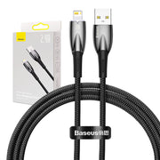 Cumpara acum Cablu USB pentru Lightning Baseus Glimmer Series, 2,4A, 1m (negru) de la Mesterul Minune