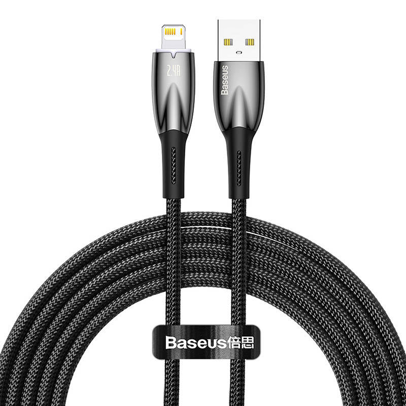 Cumpara acum Cablu USB pentru Lightning Baseus Glimmer Series, 2,4A, 2 m (negru) de la Mesterul Minune