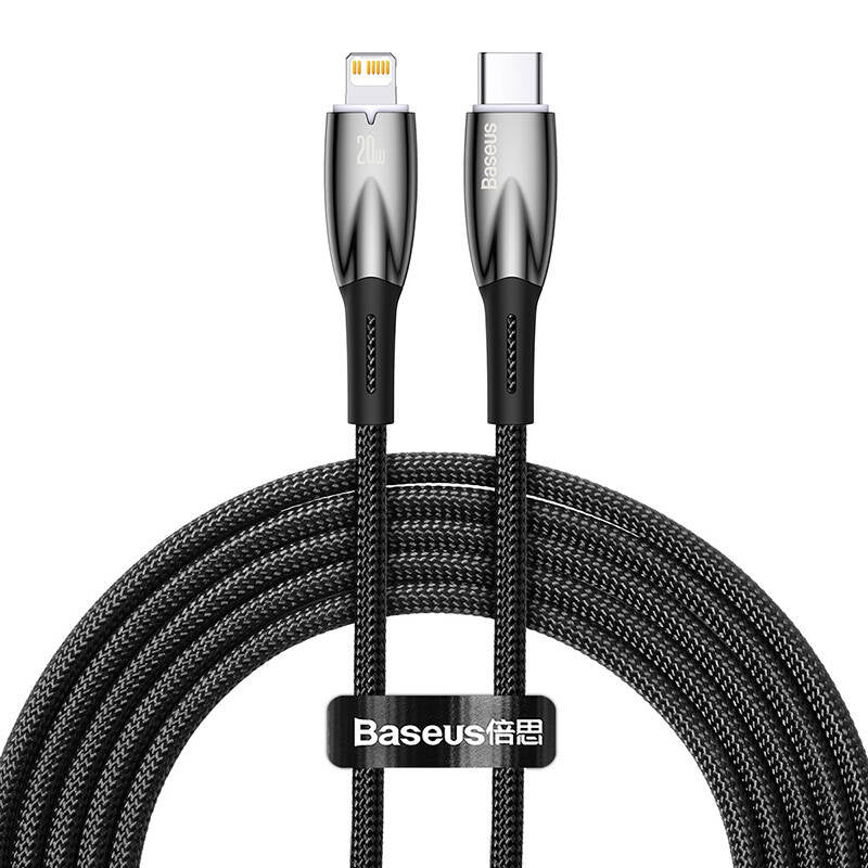 Cumpara acum Cablu USB-C pentru seria Lightning Baseus Glimmer, 20W, 2m (negru) de la Mesterul Minune