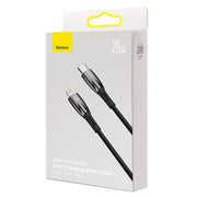 Cumpara acum Cablu USB-C pentru seria Lightning Baseus Glimmer, 20W, 2m (negru) de la Mesterul Minune