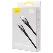 Cumpara acum Cablu USB pentru USB-C Baseus Glimmer Series, 100W, 1m (negru) de la Mesterul Minune